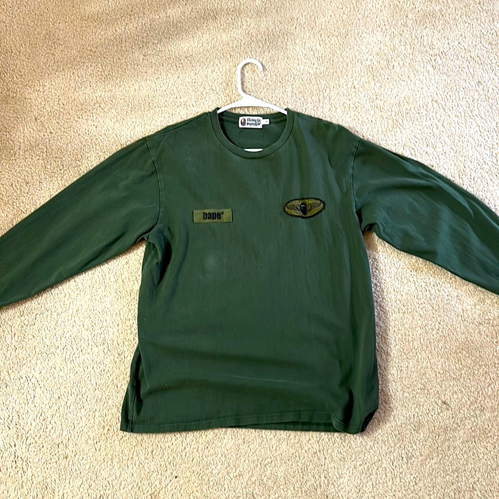Vintage Bape long sleeve shirt